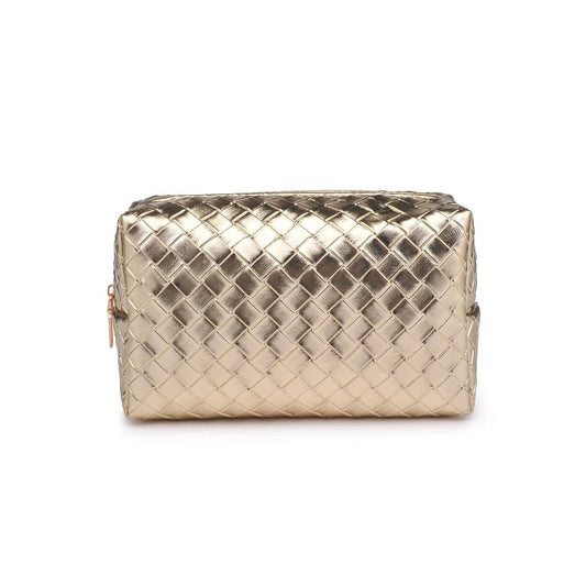 Gold Woven Travel Pouch