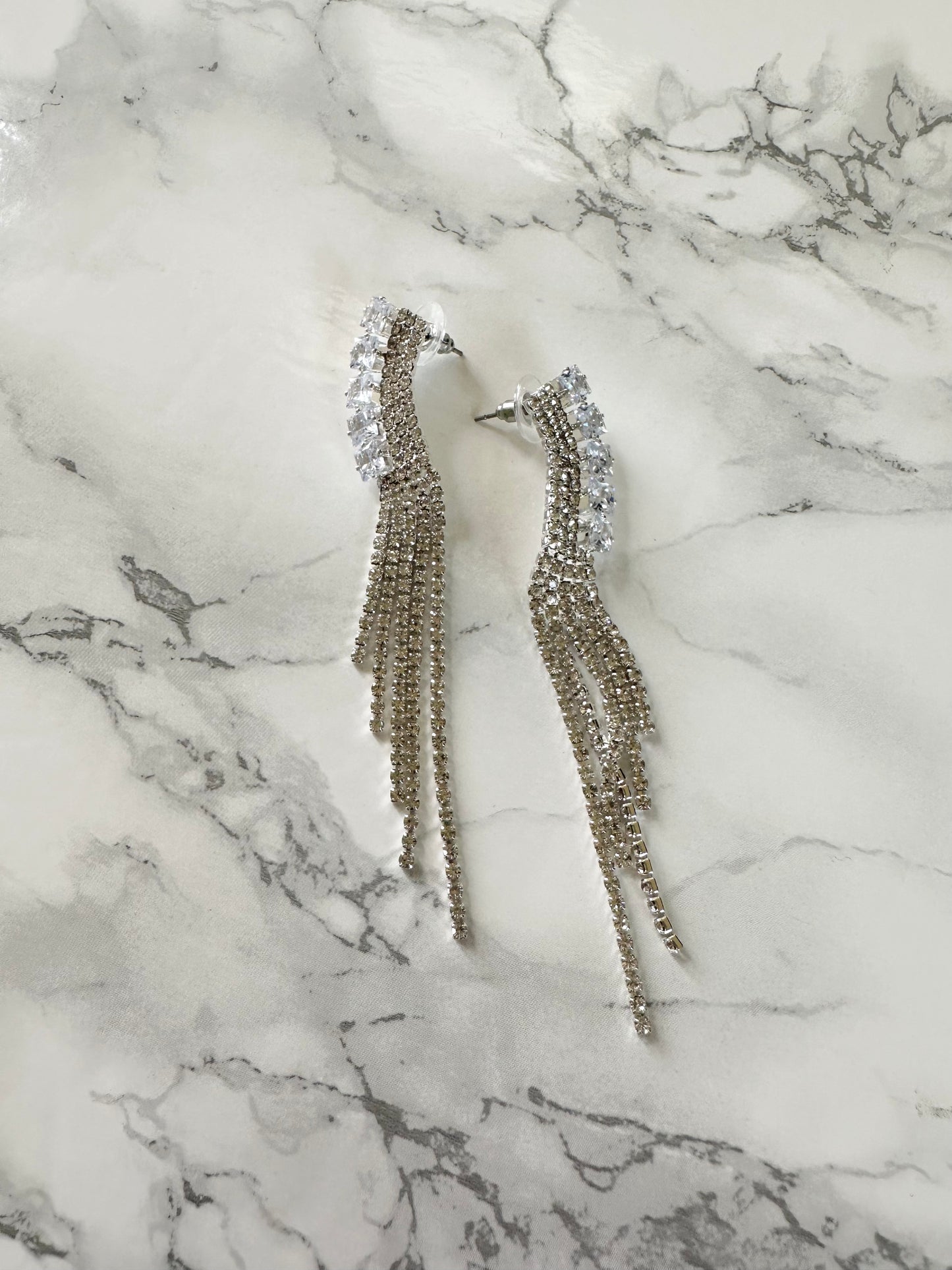 BEST SELLER!! The “Beverly” Crystal Drop Earring in Gold or Silver