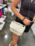 NEW!! Cool Girl Faux Leather Purse in White