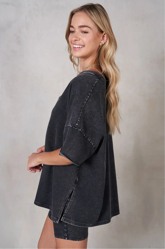 FINAL SALE!! “Get Moving" Mineral Wash Set in Charcoal