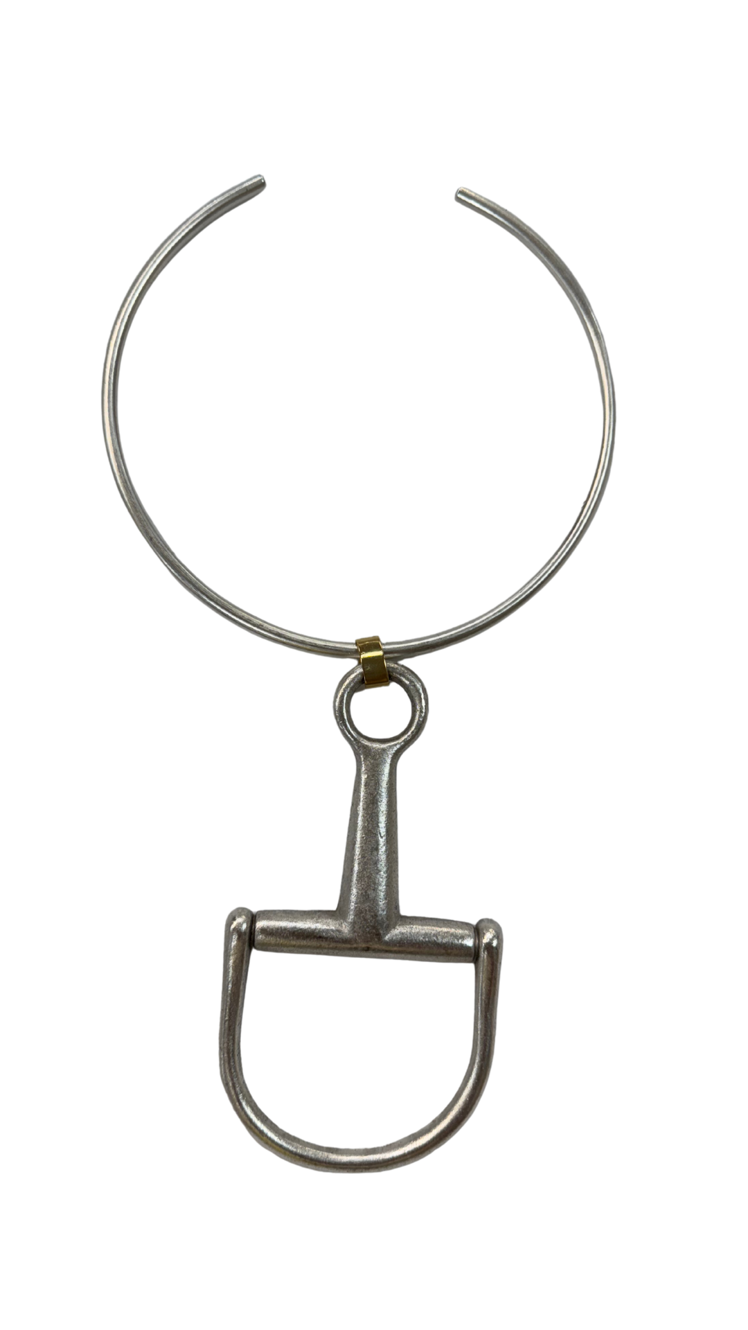 AS SEEN ON ELLA!! Horsebit Necklace in Silver