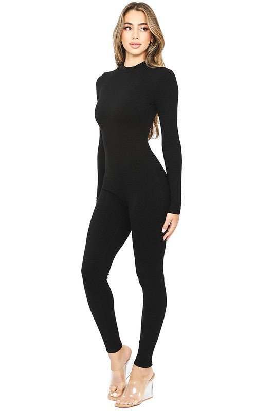 NEW!! "Base Layer" Ribbed Long Sleeve Jumpsuit