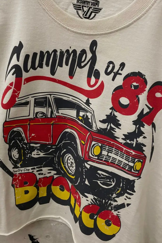 FINAL SALE!! “Summer of 1989" Oversized Cropped Tee