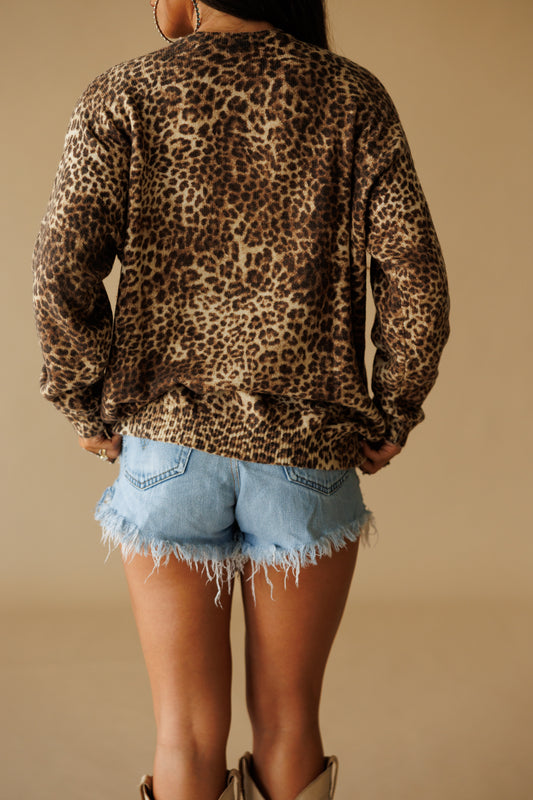 The Feel Good Sweater - Leopard Mod Knit