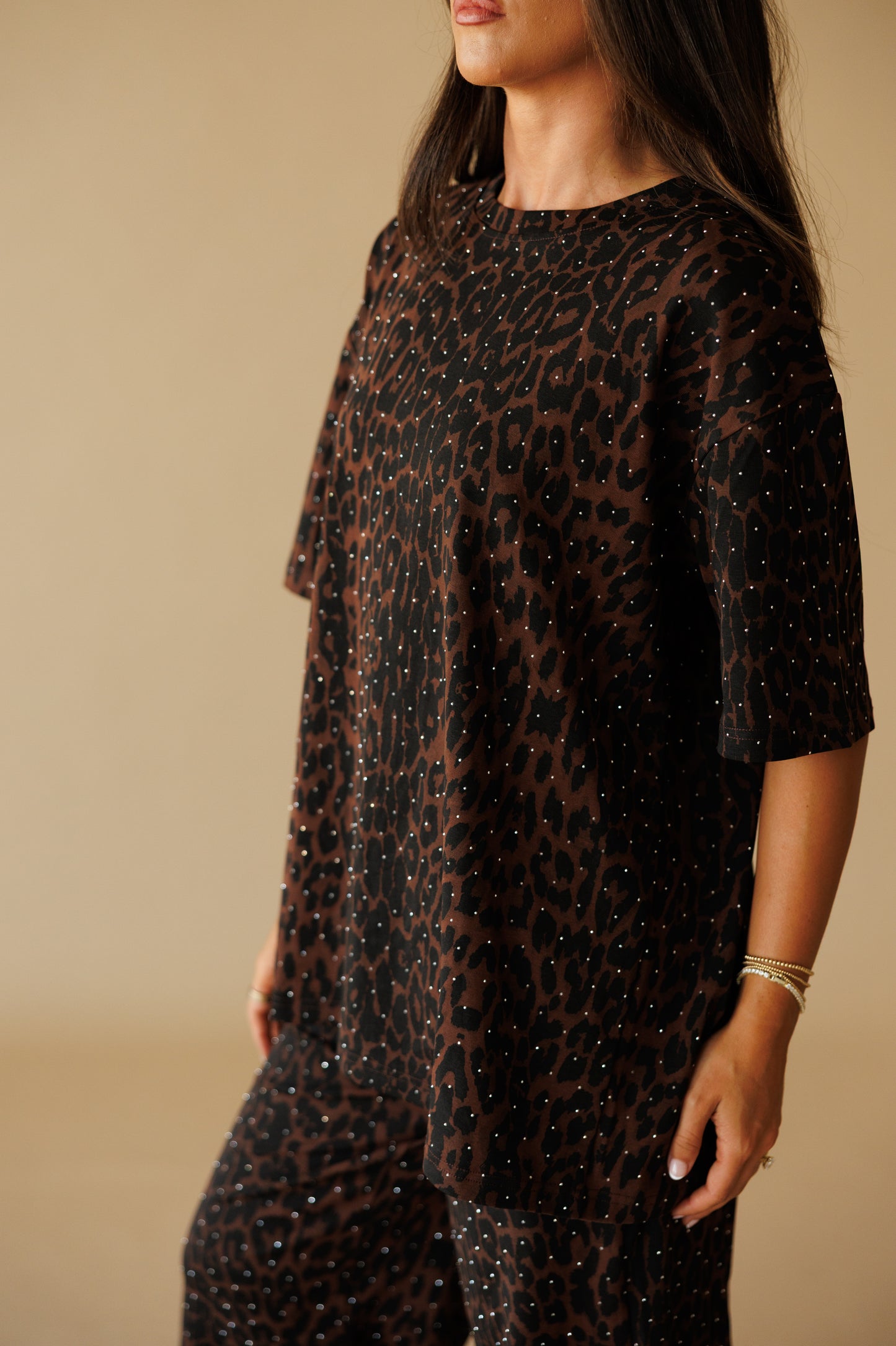 "Luxe Leopard" Rhinestone Lounge Set