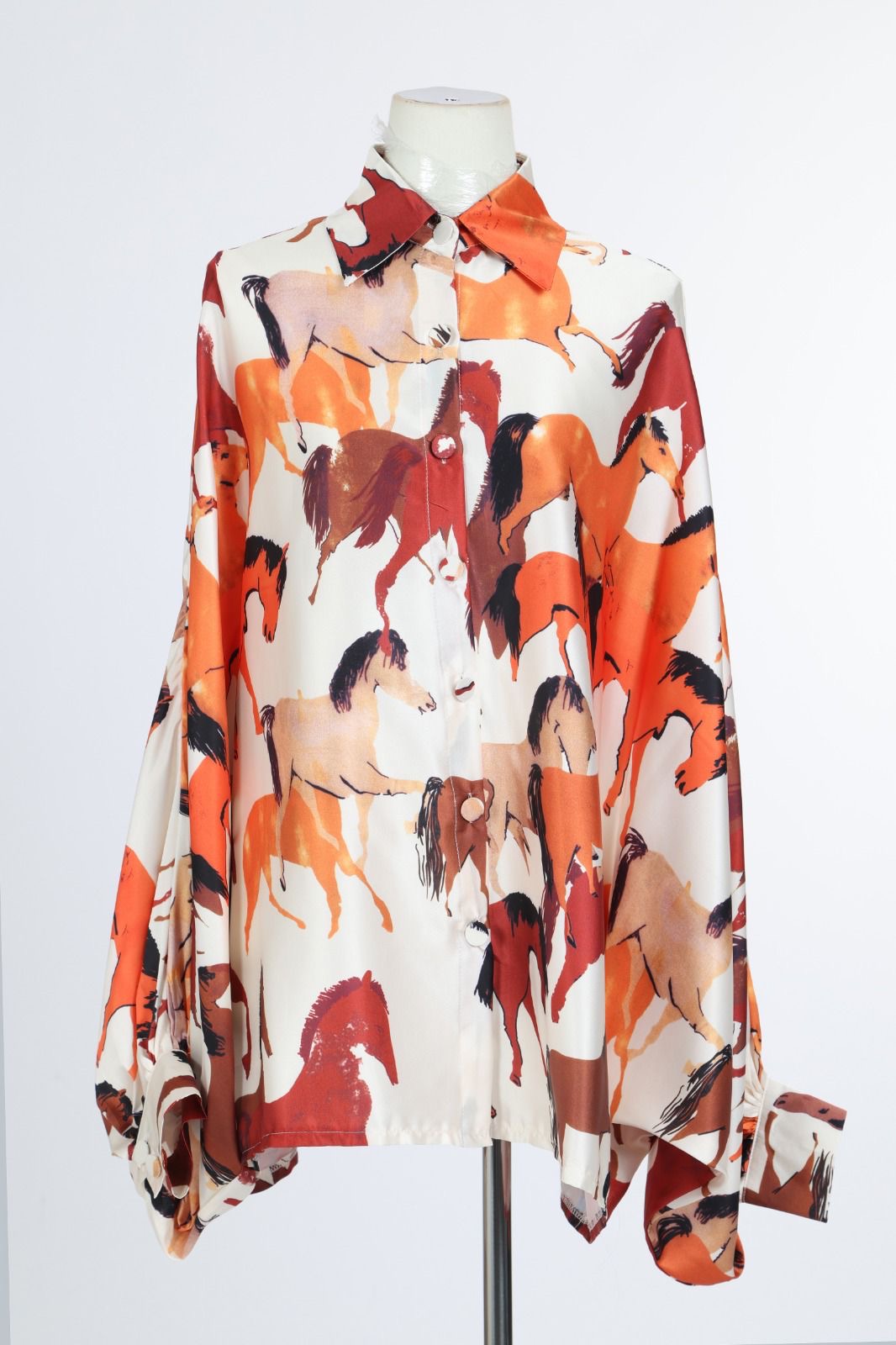 NEW!! Horseprint Satin Top in Multi