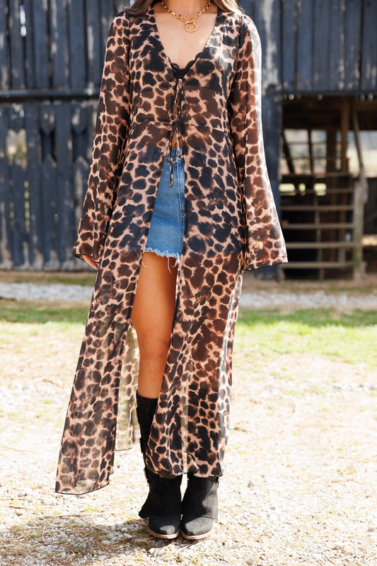 NEW!! Jet Setter Robe in Cheetah