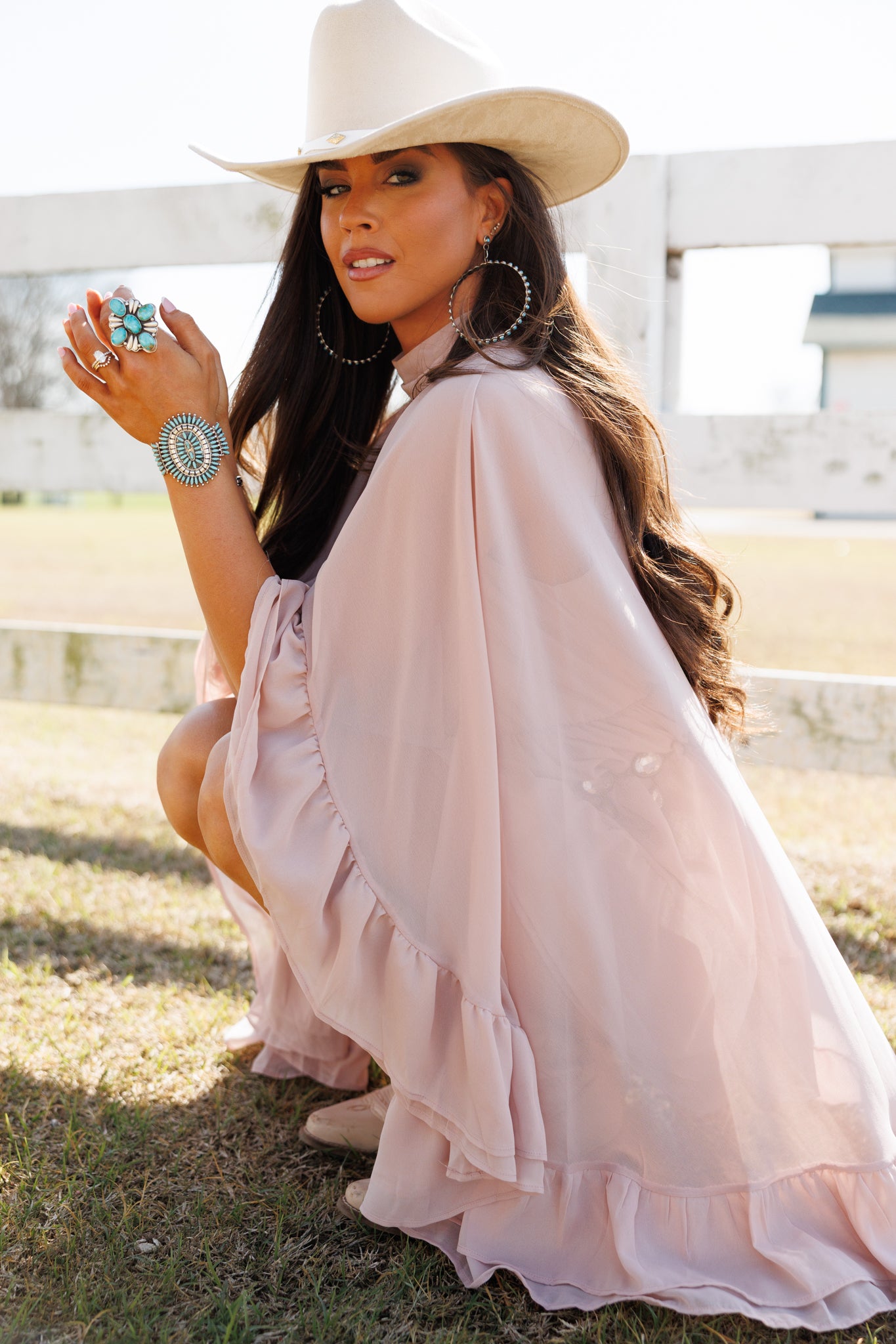 "Western Icon" Ruffle Mini Dress