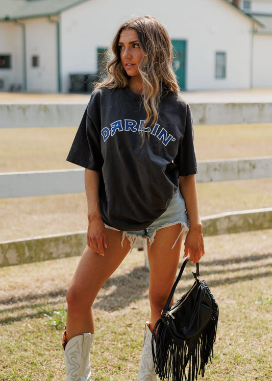 NEW!! Darlin Short Sleeve - Charcoal