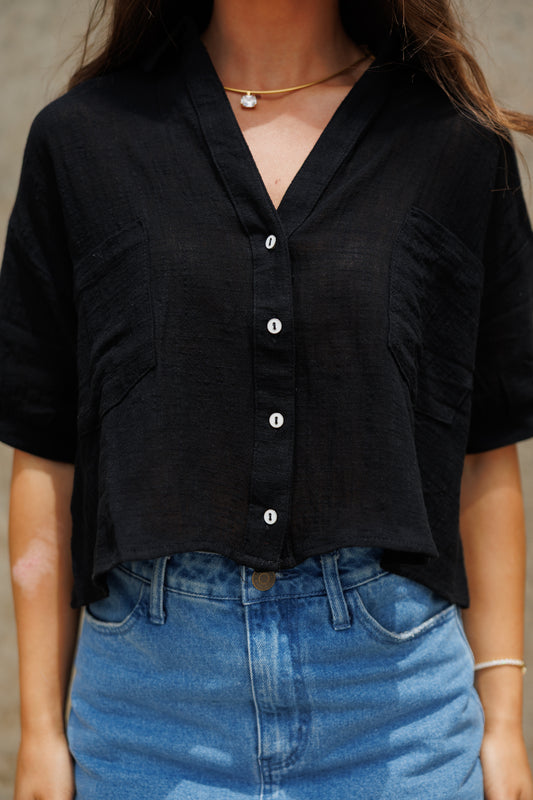 "Jessie" Top in Black