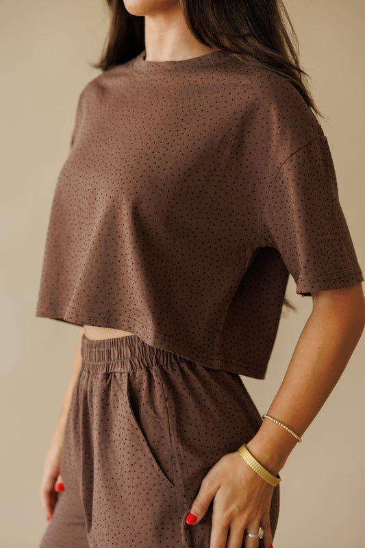 Summer Days Rhinestone Set in Brown