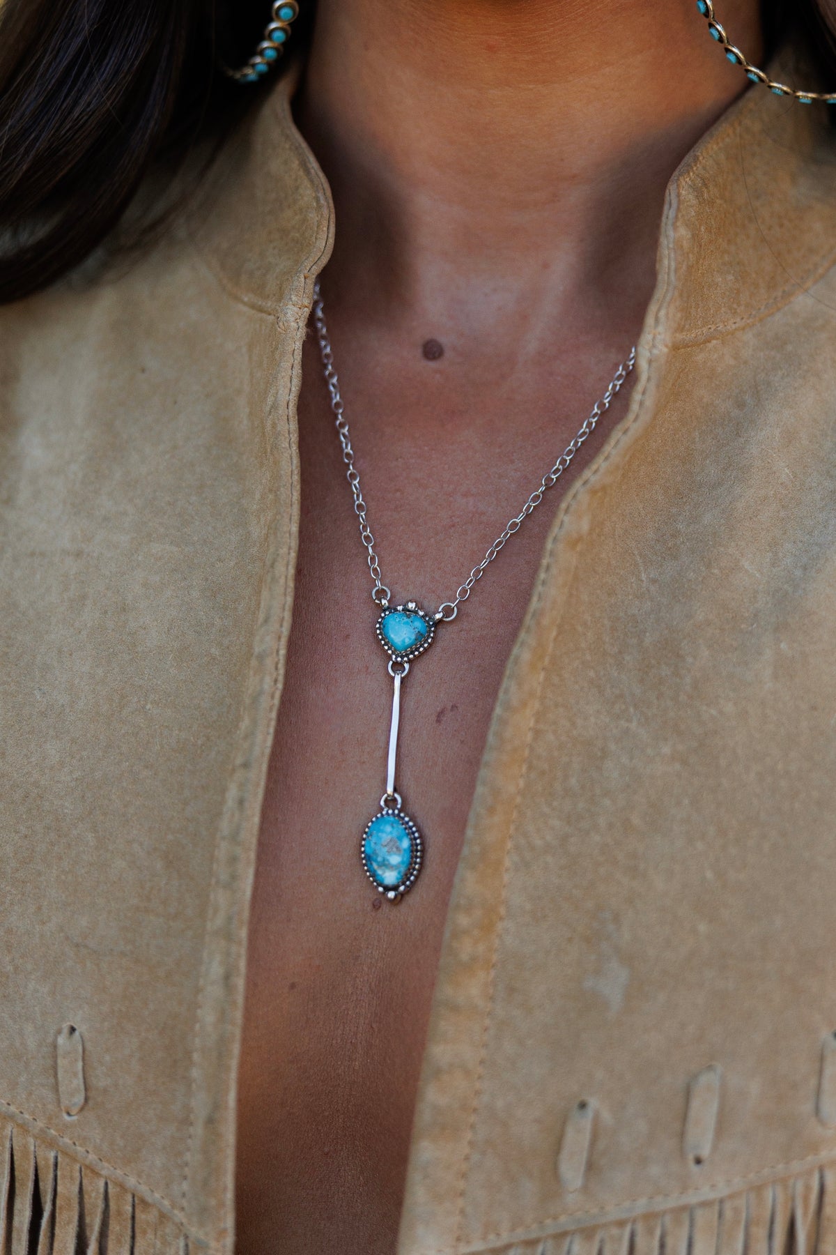 The "Prescott" Kingman Turquoise and Sterling Silver Necklace