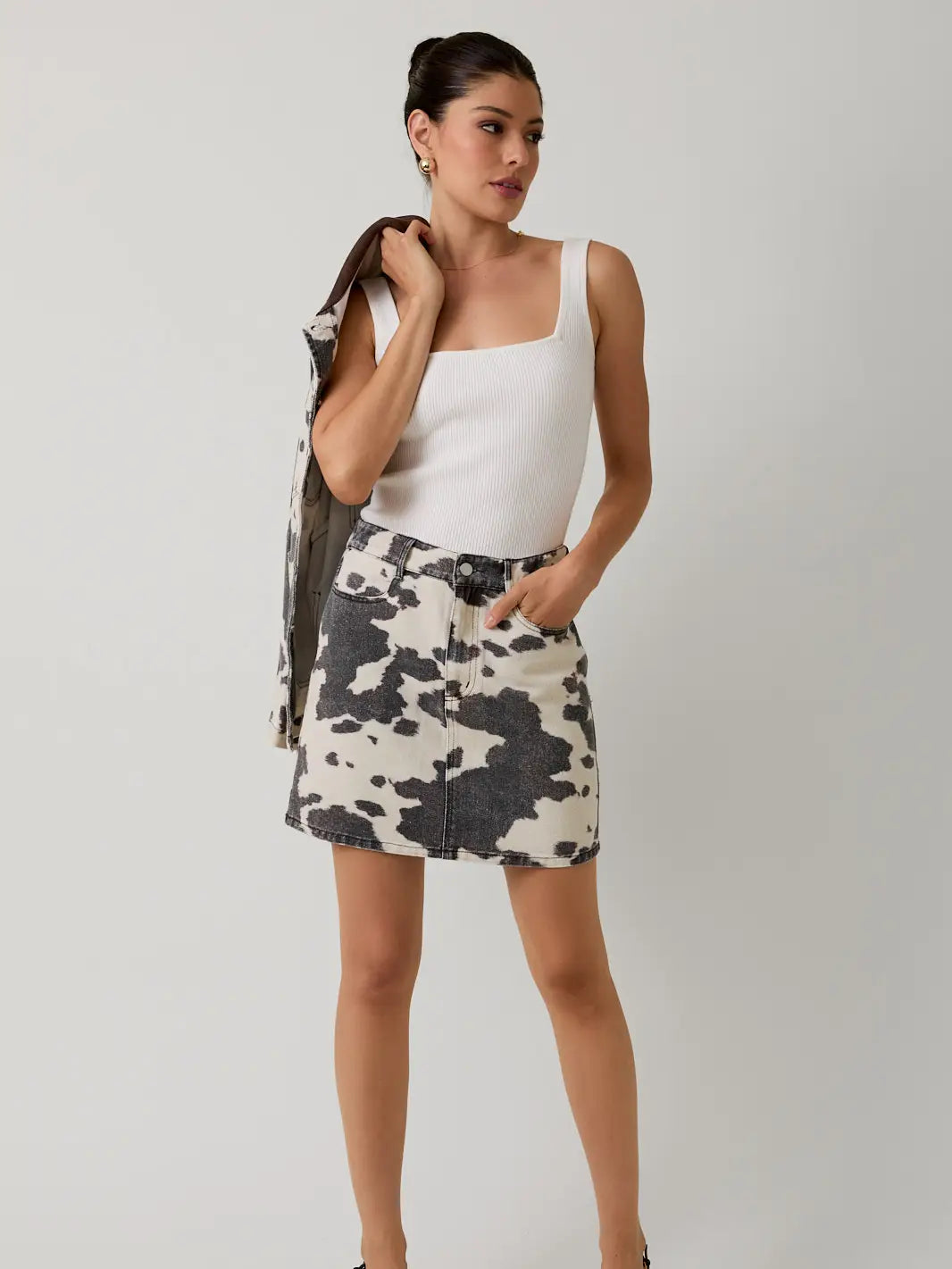 NEW!! "Houston" Cowprint Skirt