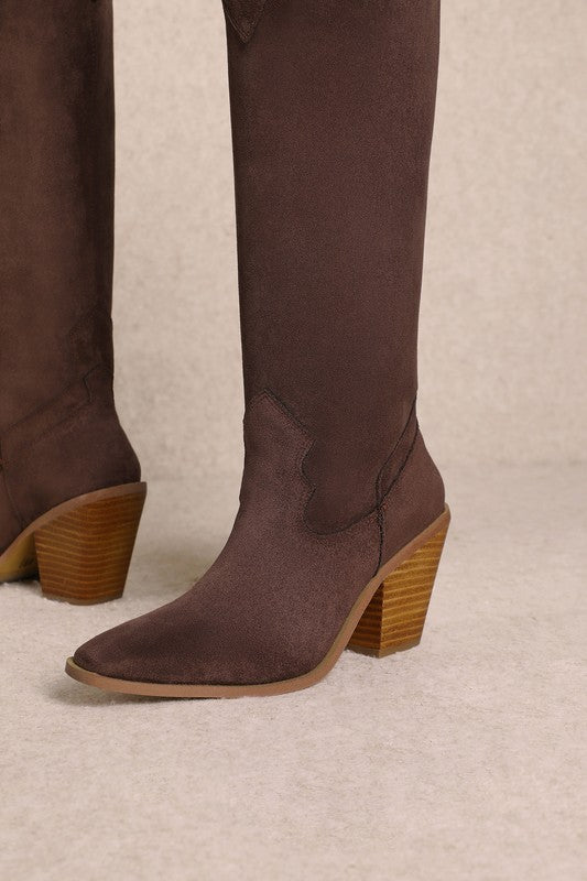 FINAL SALE!! Saint Suede Boot in Chocolate