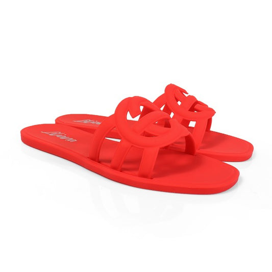 FINAL SALE!! Icon Jelly Sandals in Red