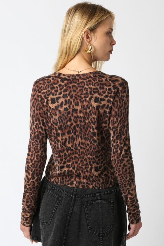 NEW!! Leopard Print Knit Cardigan