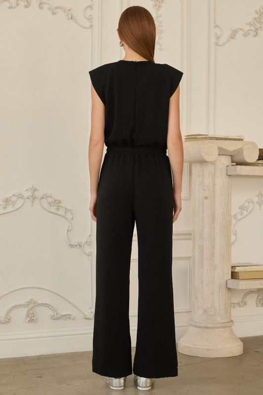 FINAL SALE!! "At The Core" Modal Jumpsuit in Black