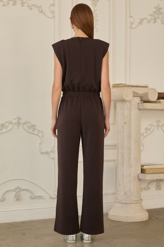 NEW!! "At The Core" Modal Jumpsuit in Brown