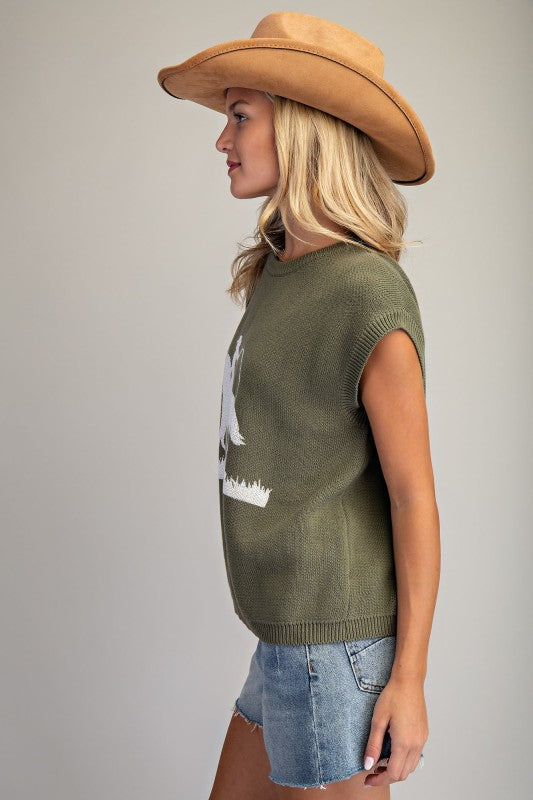 NEW!! "Trail Ride" Sweater in Olive