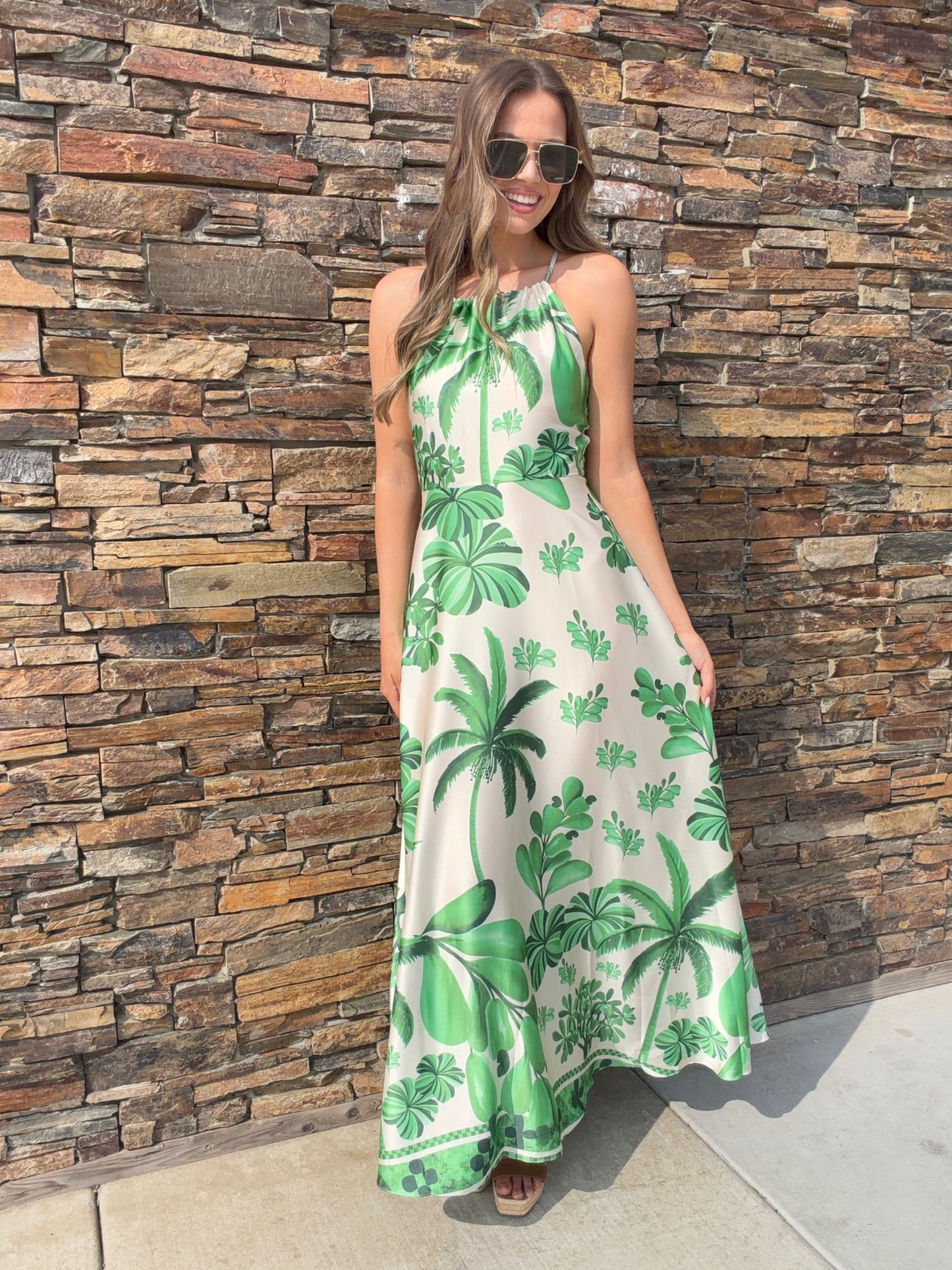 The "Newport" Halter Maxi Dress