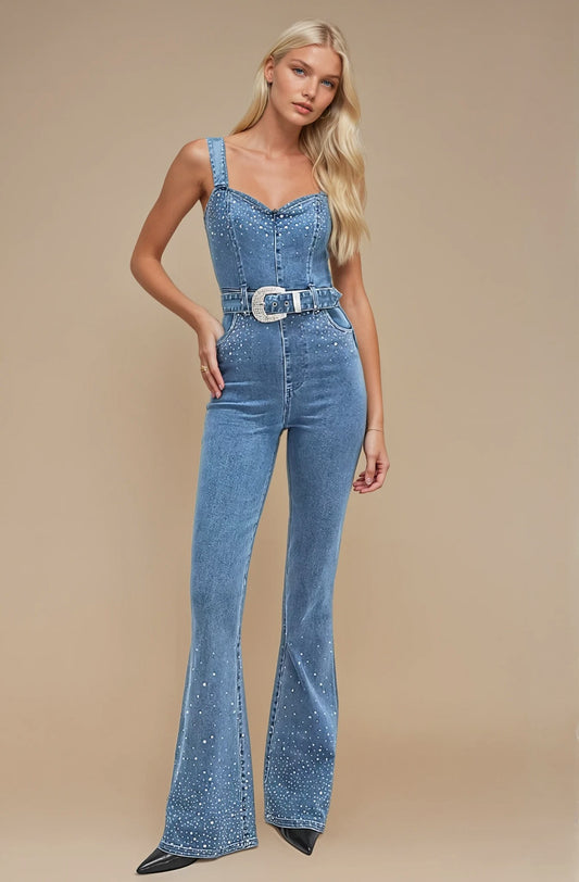 Dolly Rhinestone Jumpsuit