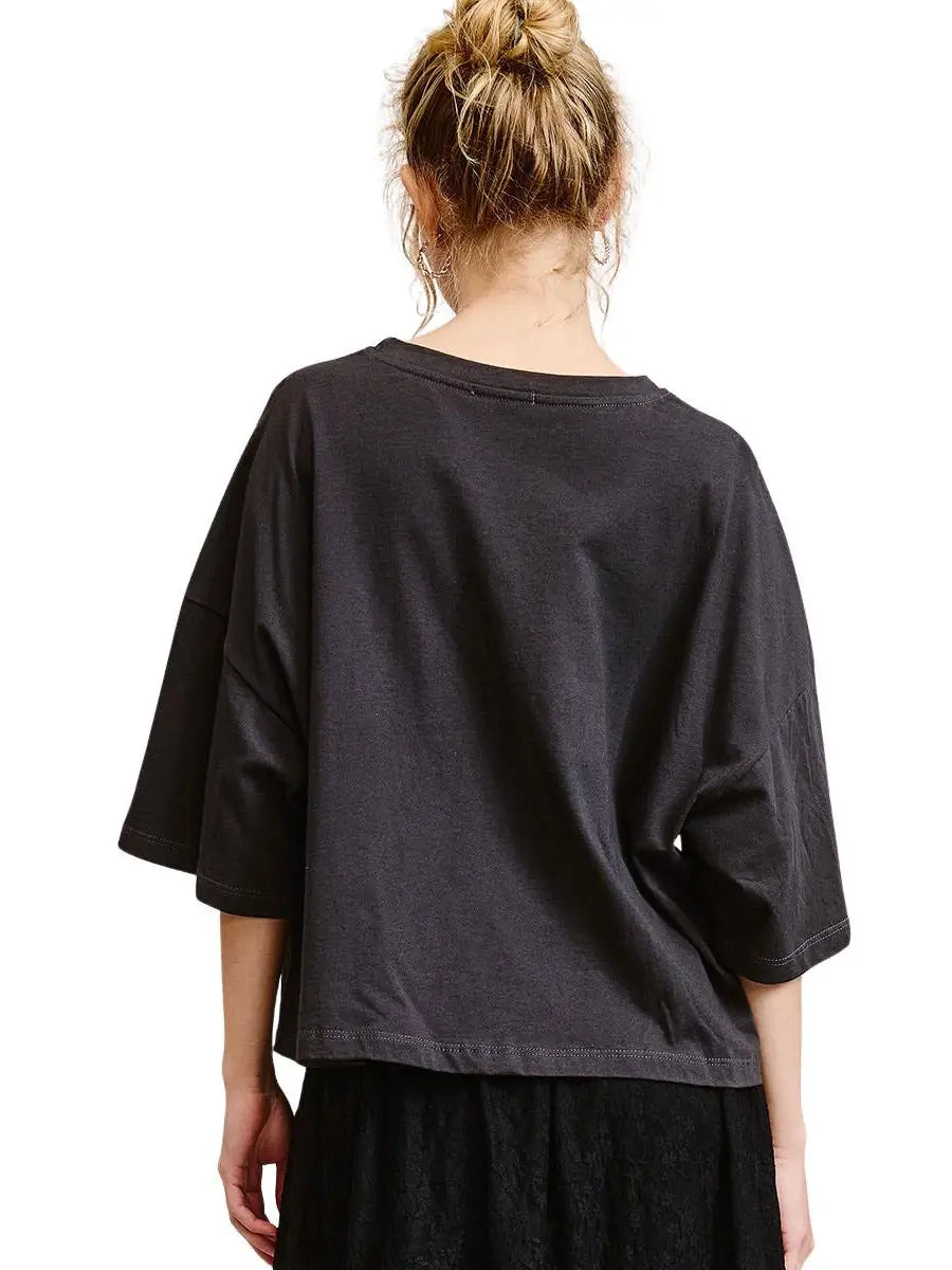 NEW!! Horse Bit Graphic Tee in Black