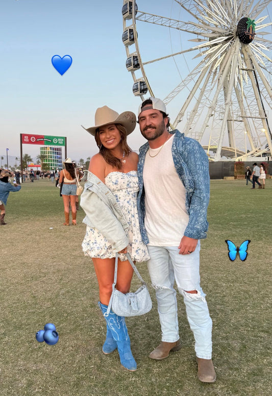 AS SEEN ON KRISTA HORTON!! Denim Buckle Purse