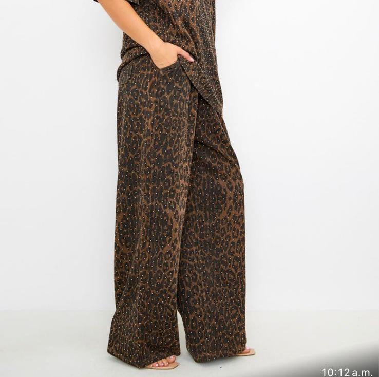 NEW!! "Luxe Leopard" Rhinestone Lounge Set