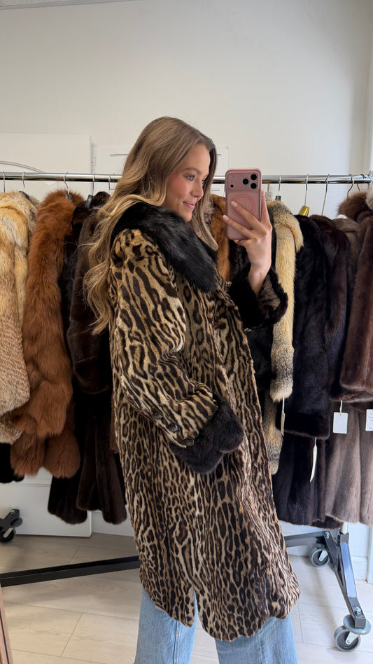 #18 Vintage Mink & Rabbit Fur Jacket Size S/M