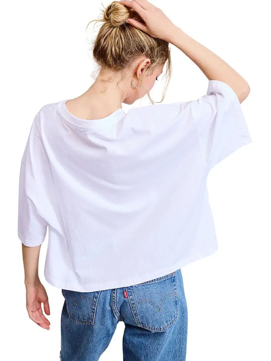 NEW!! Horse Bit Graphic Tee in White