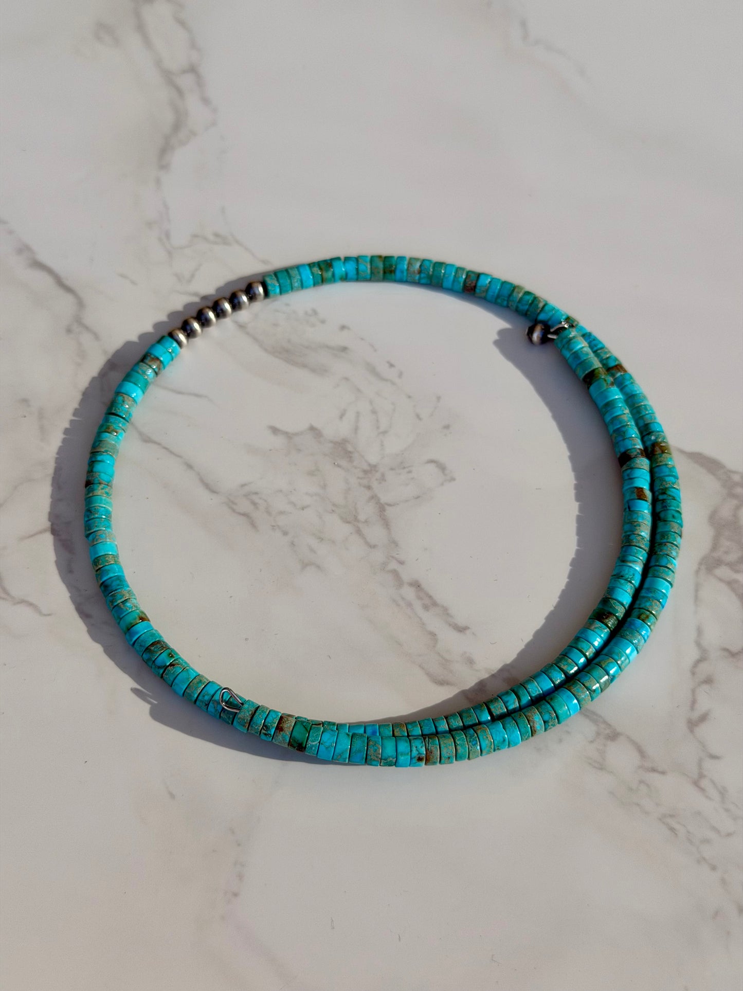 The “Jackson" Kingman Turquoise Choker Necklace