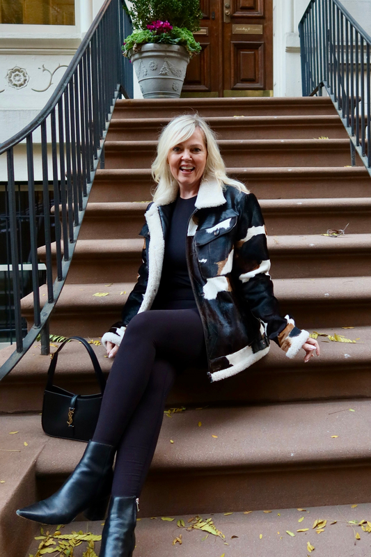 EXCLUSIVE!! Oversized “It Girl” Hide and Sherpa Jacket