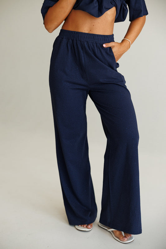 Luxe Lounge Rhinestone Set in Navy