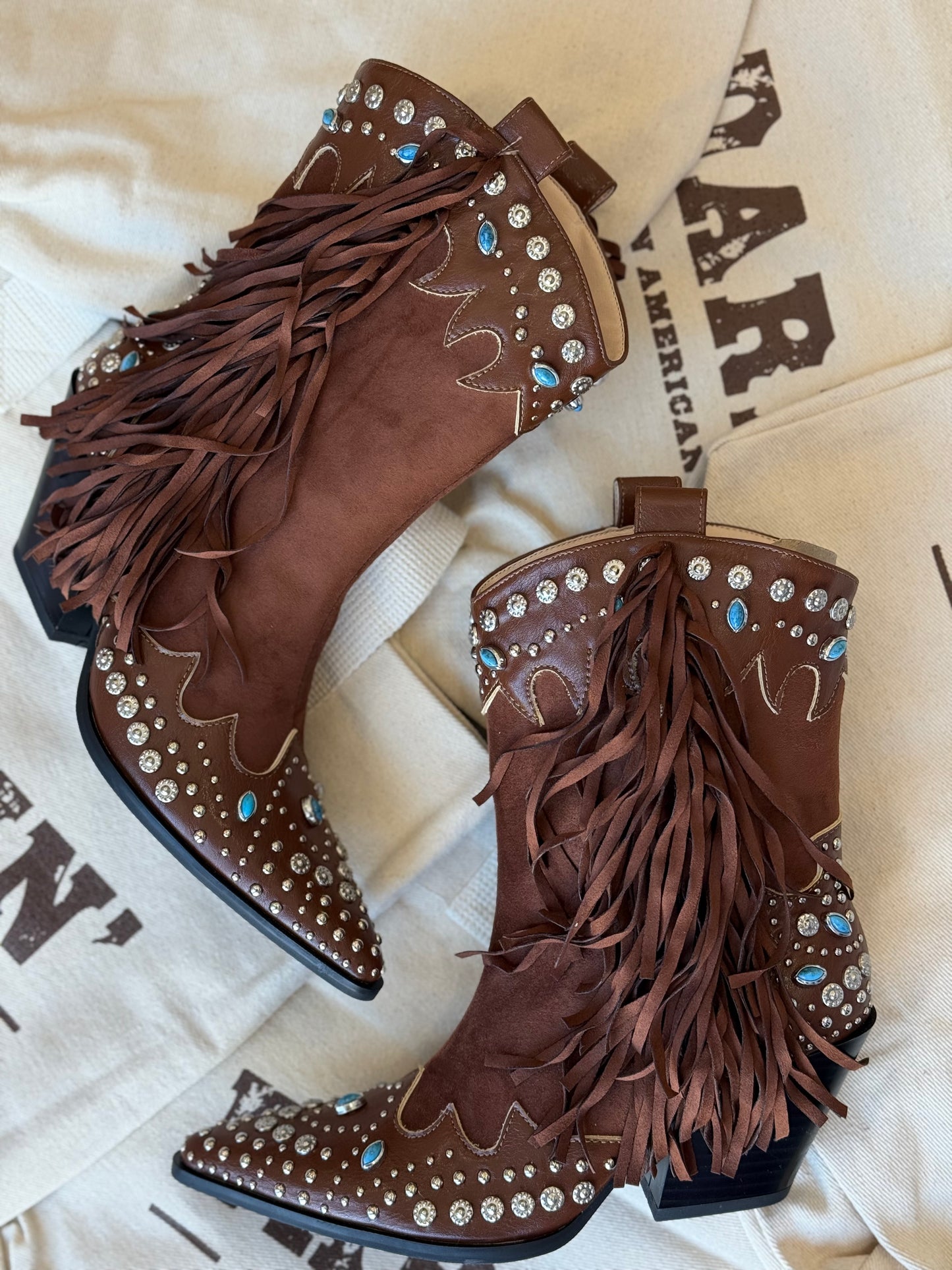 NEW!! Anorak Boot in Brown by Azalea Wang