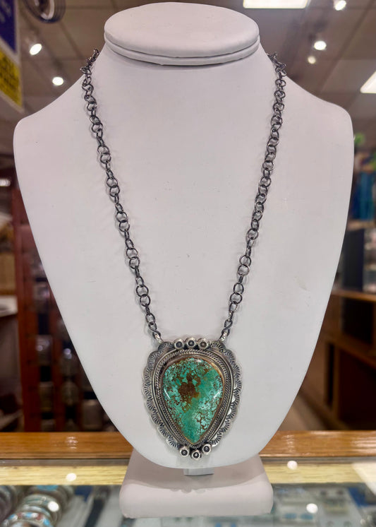 The “Dandelion" Kingman Turquoise and Sterling Silver Necklace