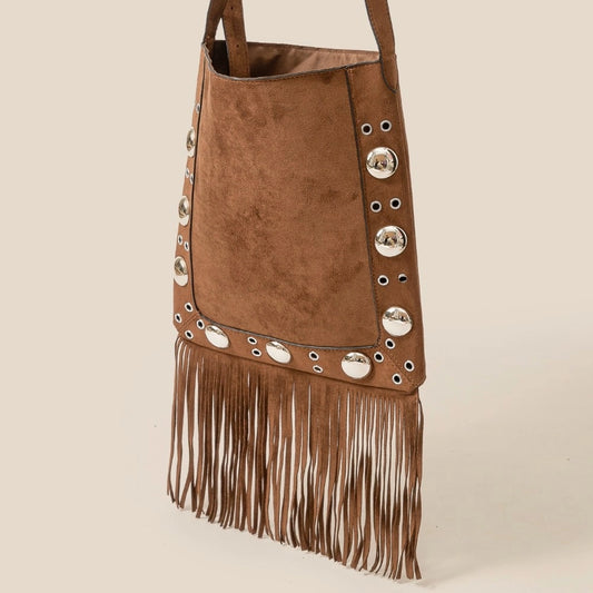 NEW!! "Sedona" Faux Suede Fringe Bag