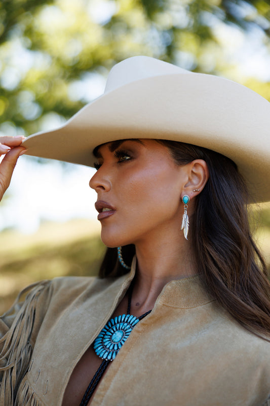 "Vail" Kingman Turquoise Drop Earring