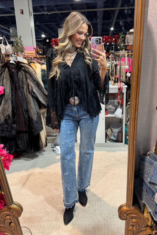 NEW!! The MGM Denim Rhinestone Jean