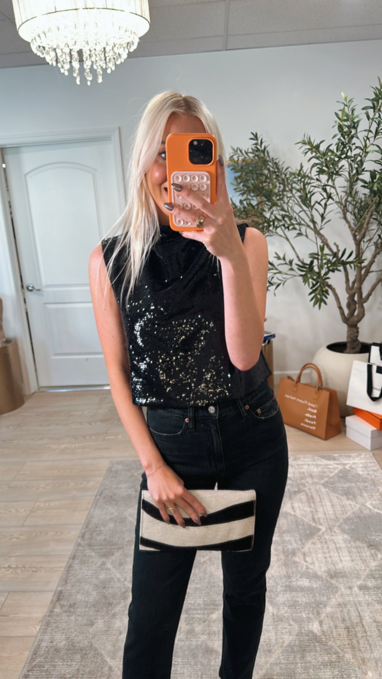 NEW!! Cowhide Zebra Clutch