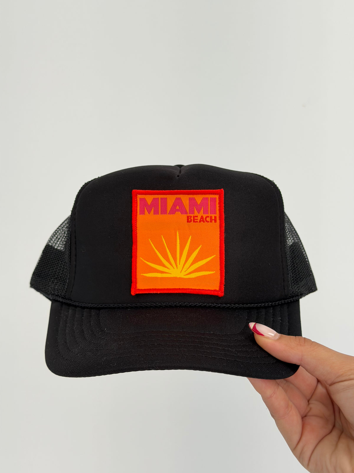 FINAL SALE!! The Miami Beach Trucker Hat in Black