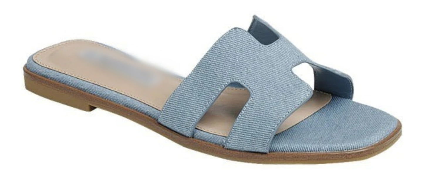 FINAL SALE!! The "Plaza" Sandal in Denim