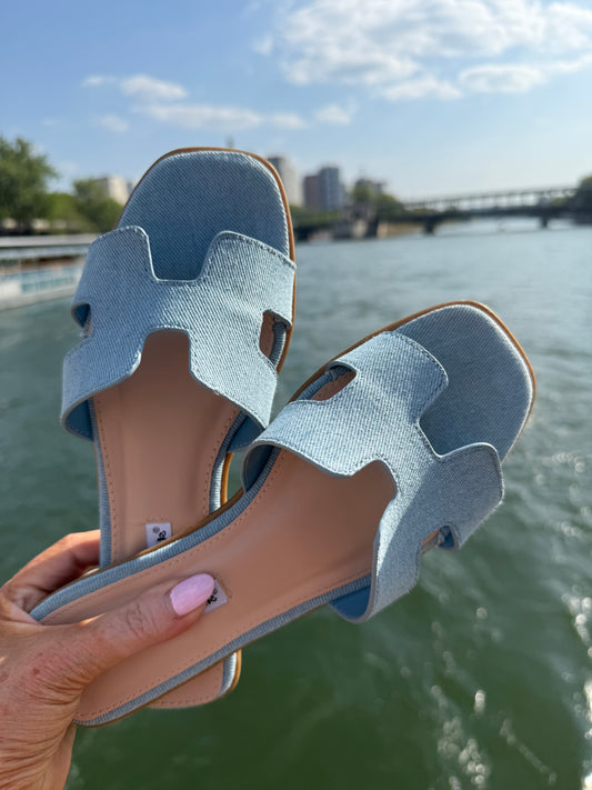 FINAL SALE!! The "Plaza" Sandal in Denim