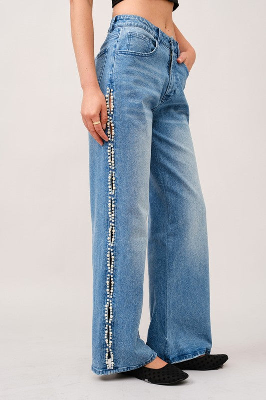 NEW!! Pearl Straight Leg Jeans