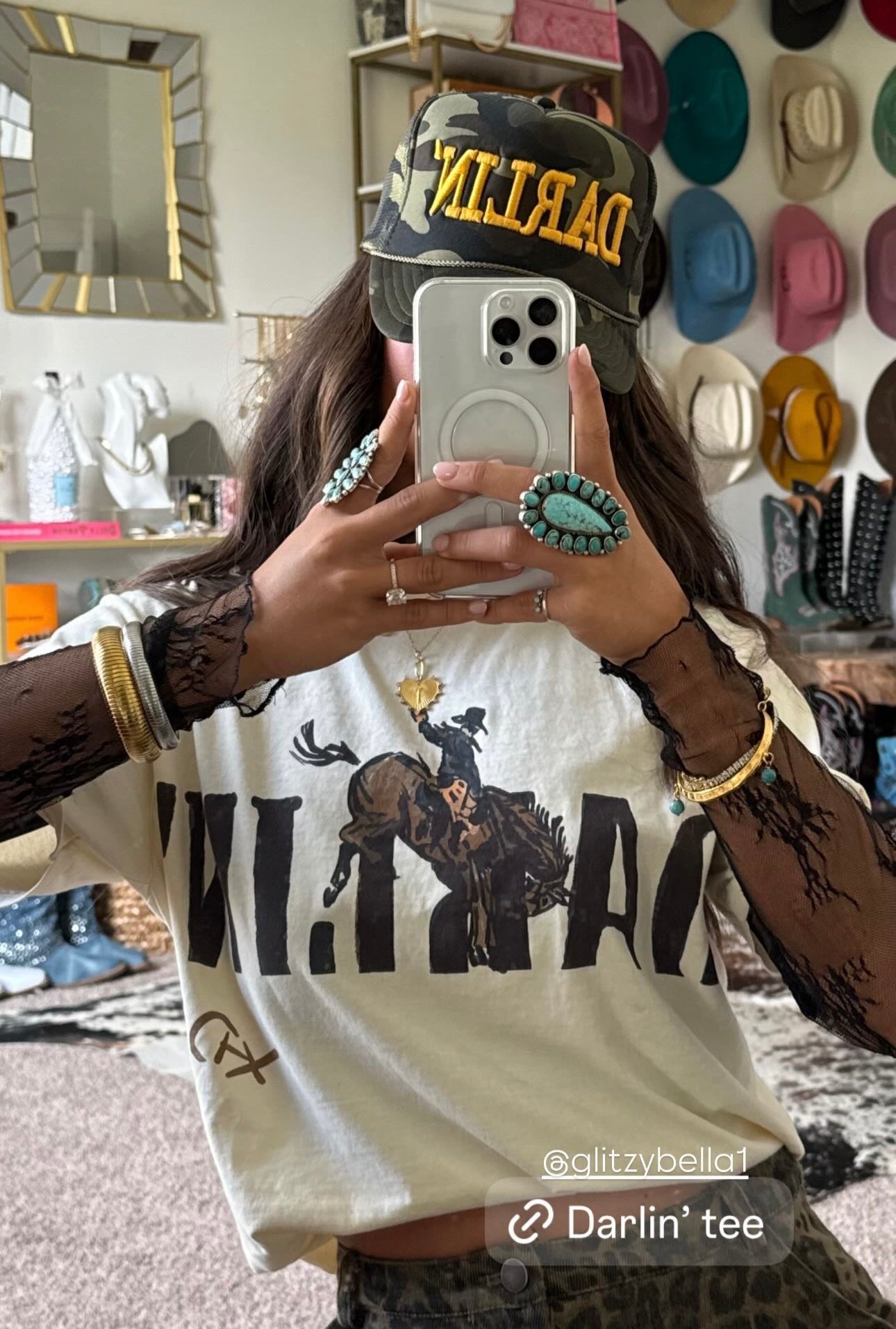 NEW!! Bronc Short Sleeve Tee in Ivory