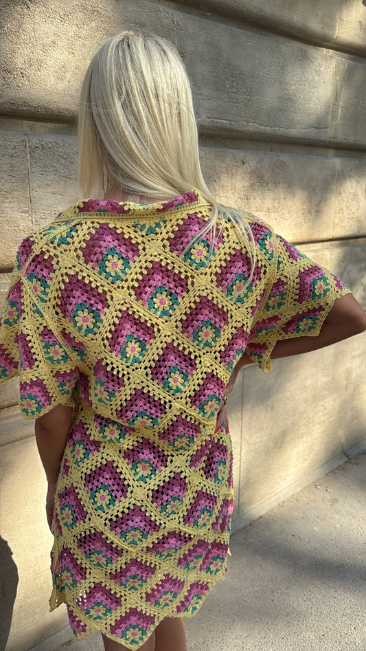 NEW!! Vintage Crochet Coverup in S/M