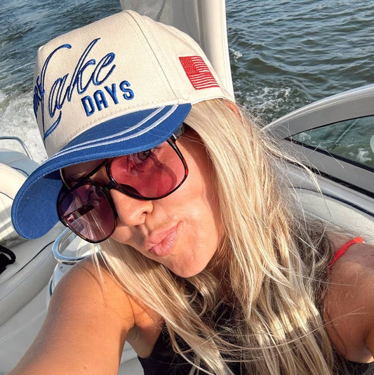 More Lake Days Embroidered Trucker Hat