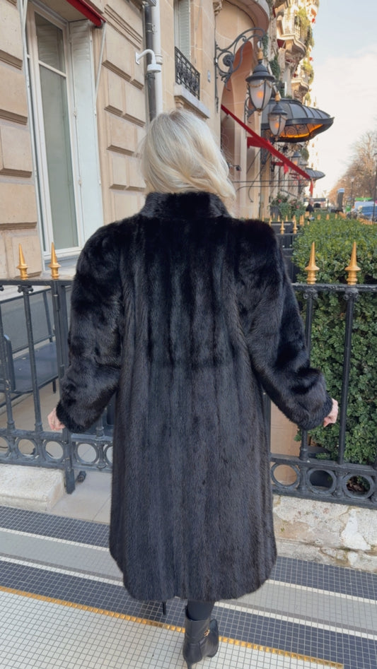 #GB64 Vintage Ranch Mink Fur Coat Size S/M