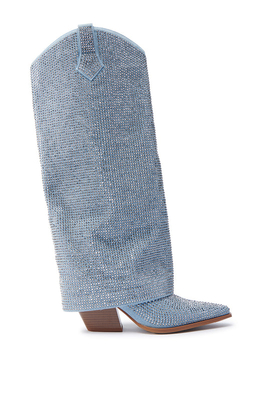 NEW!! Banian Denim Rhinestone Boot