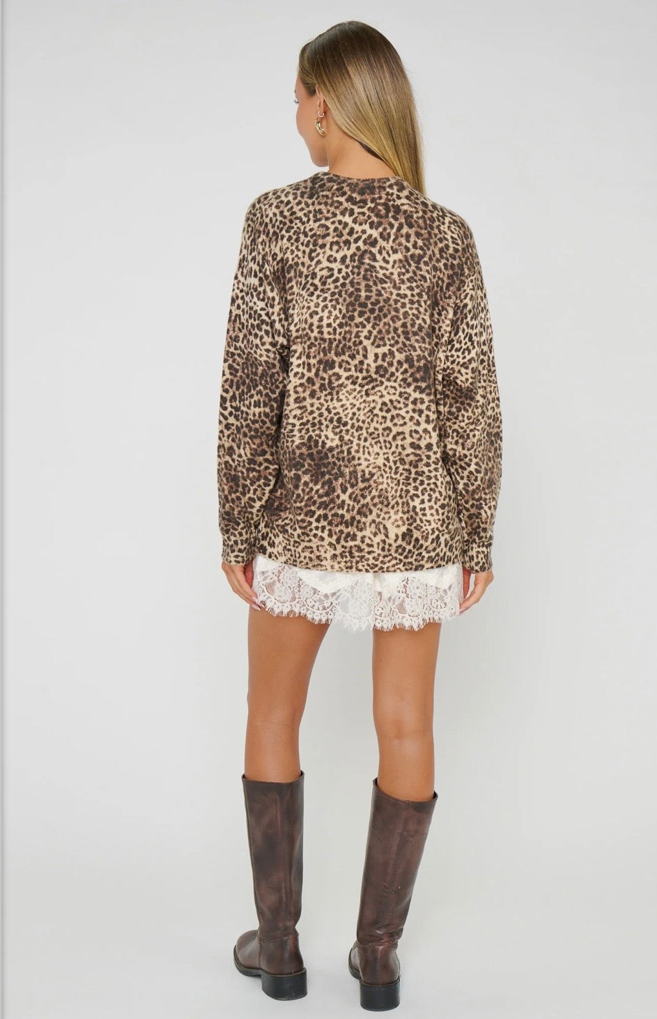 The Feel Good Sweater - Leopard Mod Knit