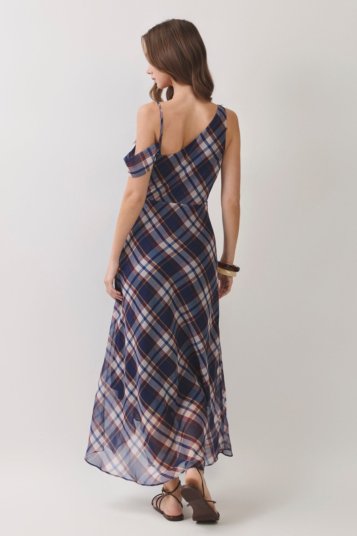 Harvest Moon Plaid Maxi Dress